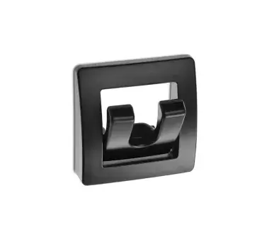 Mini percha negra multiusos plegable para caravanas, autocaravanas y camper.