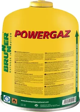 Cartucho botella de gas Brunner Powergaz 450, mezcla butano/propano