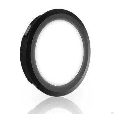 Foco luz led empotrable color negro Stella68 2.5W 12V, para caravanas, autocaravanas y camper.