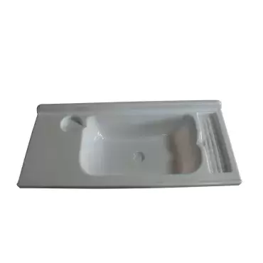 Lavabo blanco  680x300 mm para caravanas, autocaravanas y camper.