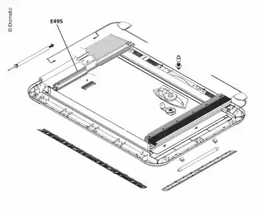 Recambio mosquitera para claraboya Dometic Heki 3/4 de caravanas, autocaravanas y camper. - Ref. E495