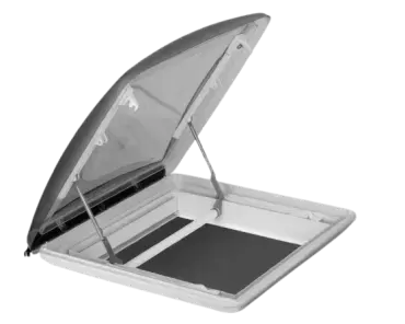 Claraboya 40x40 25-32mm. Roofstar 4  CON LUZ LED extremadamente plana para caravanas, autocaravanas y camper.