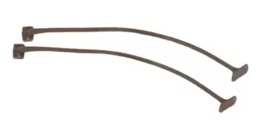 Brida de sujección marrones para puertas abatibles de autocaravana, caravana y camper