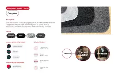 Moqueta flexible aislante auto adhesiva Anthracite multiusos para revestimientos de caravanas, autocaravanas, camper, barcos, etc.