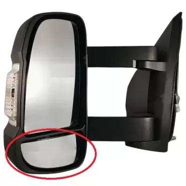 Recambio espejo retrovisor inferior izquierdo Fiat Ducato chasis 250/290 para autocaravana