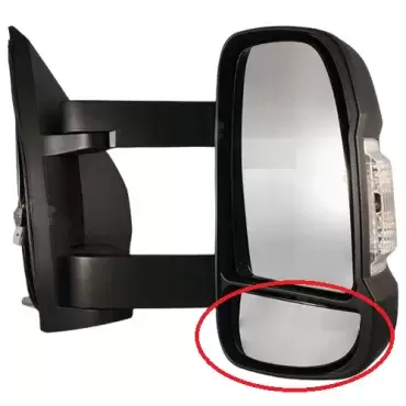 Recambio espejo retrovisor inferior derecho Fiat Ducato chasis 250/290 para autocaravana