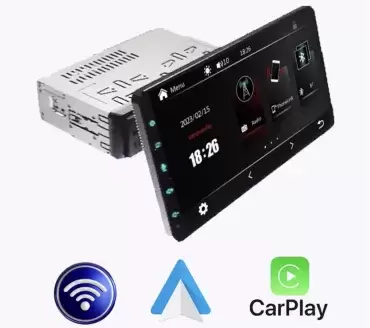 Equipo de música multimedia 1 Din MP5 con pantalla táctil capacitiva de 10″ para autocaravanas y camper.