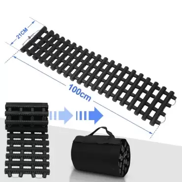 Planchas de desatasco enrollables y reforzadas para vehículos 4x4 overland, autocaravanas y camper, kit de 2 unidades.