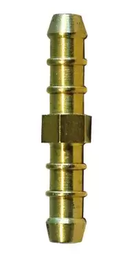 Conector en forma recto metálico para instalaciones de agua y gas de caravanas, autocaravanas y camper.