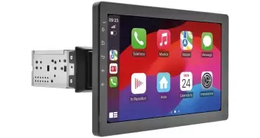 Equipo de música multimedia 1 Din  Apple CarPlay y Android Auto inalámbricos pantalla táctil  10.1″ para autocaravanas y camper.