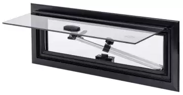 Ventana abatible 460x160 mm para sitios estrechos de caravanas, autocaravanas y camper.