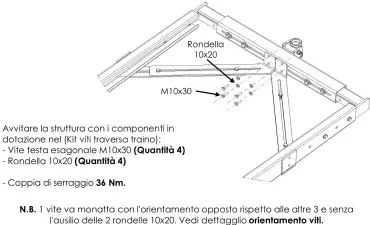 Kit de barras reforzadas diagonales para porta motos Goldschm¡tt de autocaravanas.