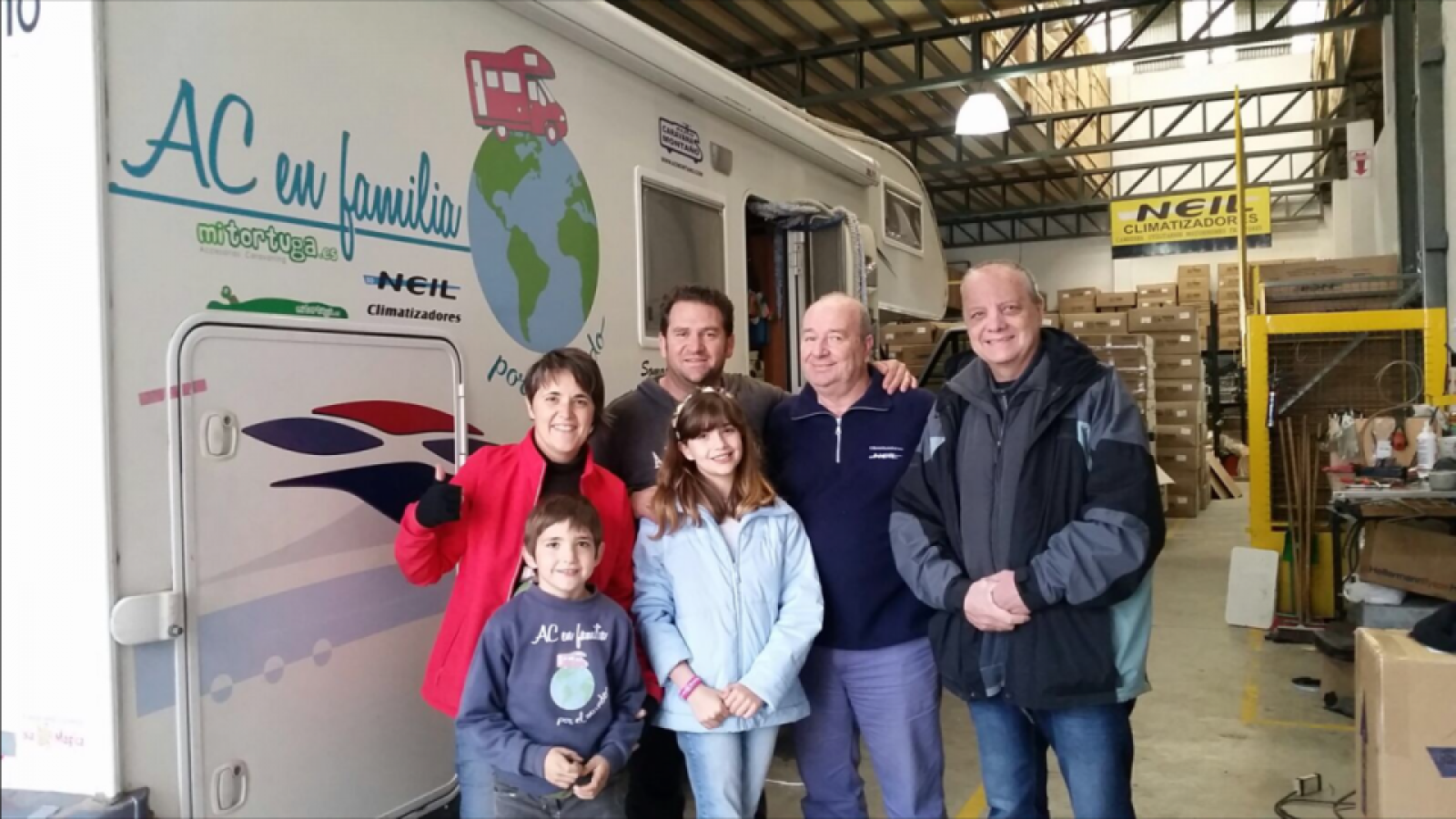 PATROCINIO DE MITORTUGA.ES Y CLIMATIZADORES NEIL AUTOCARAVANA EN FAMILIA