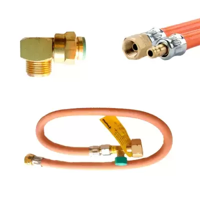 Liras de gas, codos de gas, mangueras de butano...